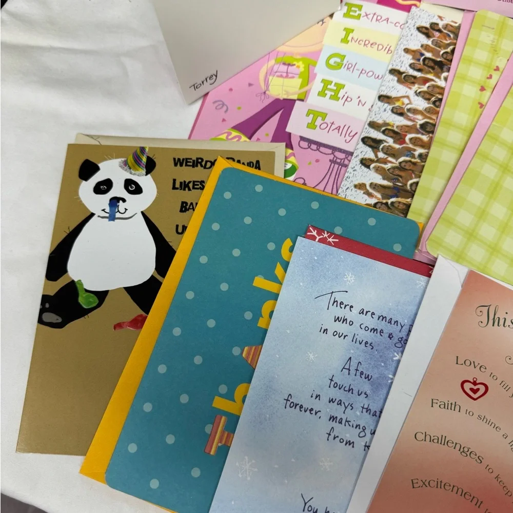 Colorful Bundle Card Collection Sticker books Birthday Valentines, Christmas-Lot
